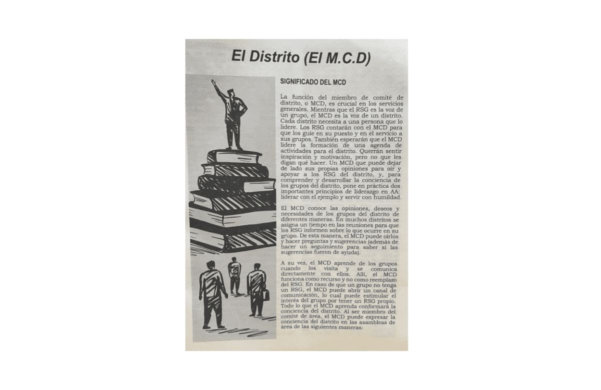 El distrito medidas: 15x22 cms