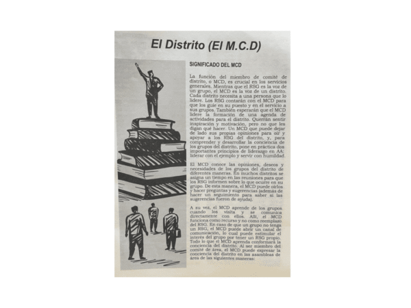 El distrito medidas: 15x22 cms